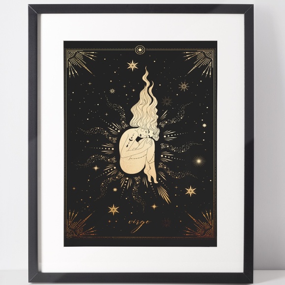 Other - Virgo Wall Art Celestial Zodiac Print Poster Unframed